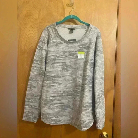 Eddie Bauer Ultra Soft Sweatshirt Camo Grey Size Xxl NWT - Picture 2 of 13